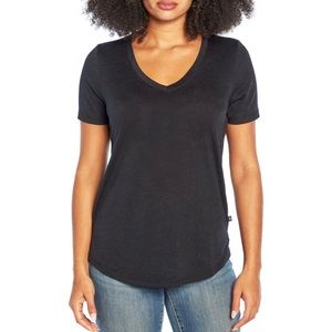 Cap V Neck Short Sleeve T-Shirt